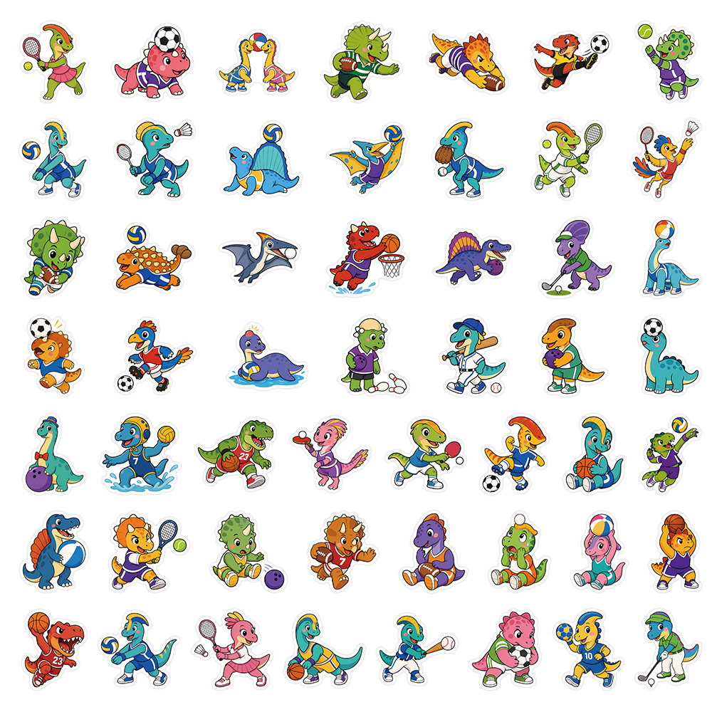 Cartoon Sports Dino Animal Sti - Fitness Journal Planner review and price