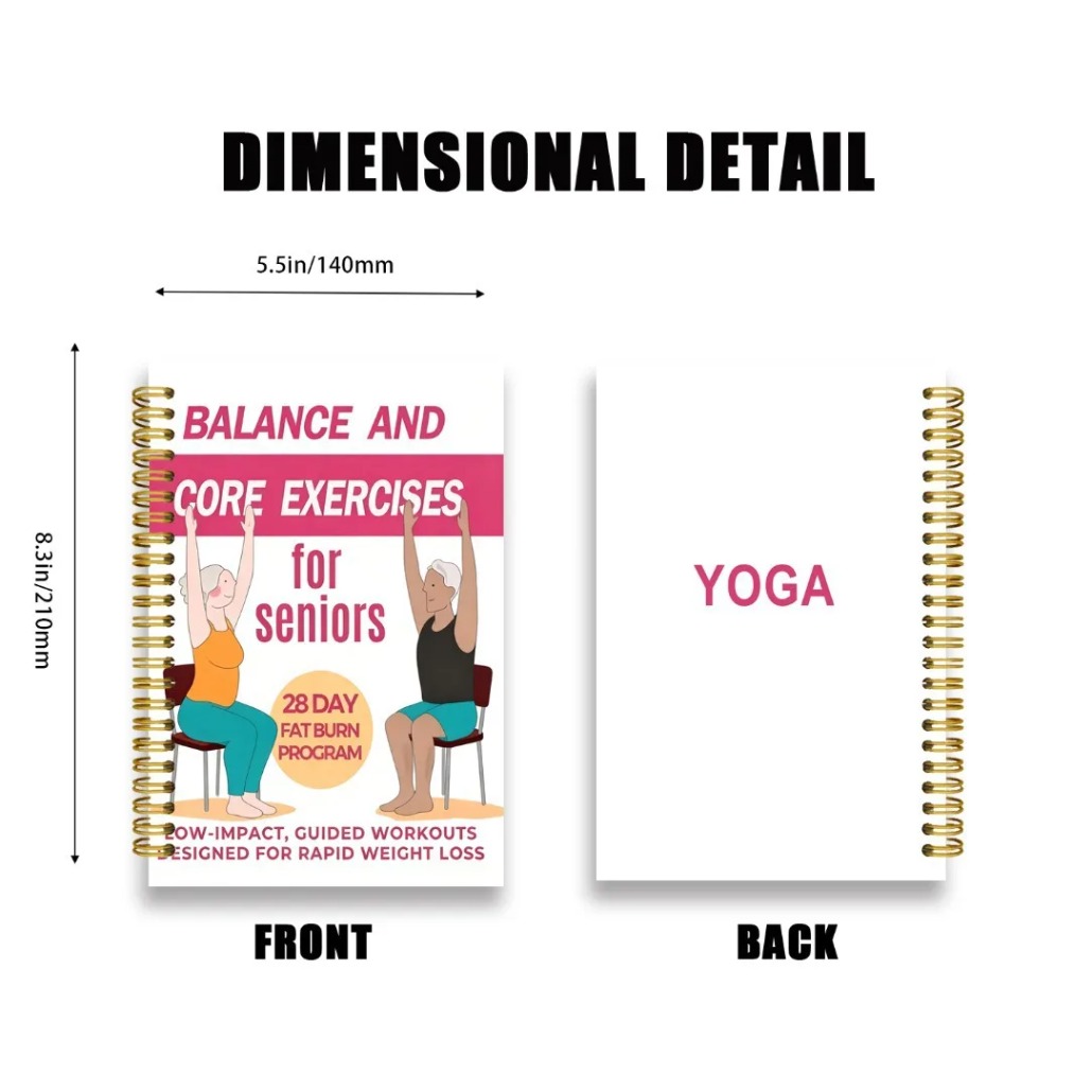 Chair Yoga Exercise Notebook F - Fitness Journal Planner review and price