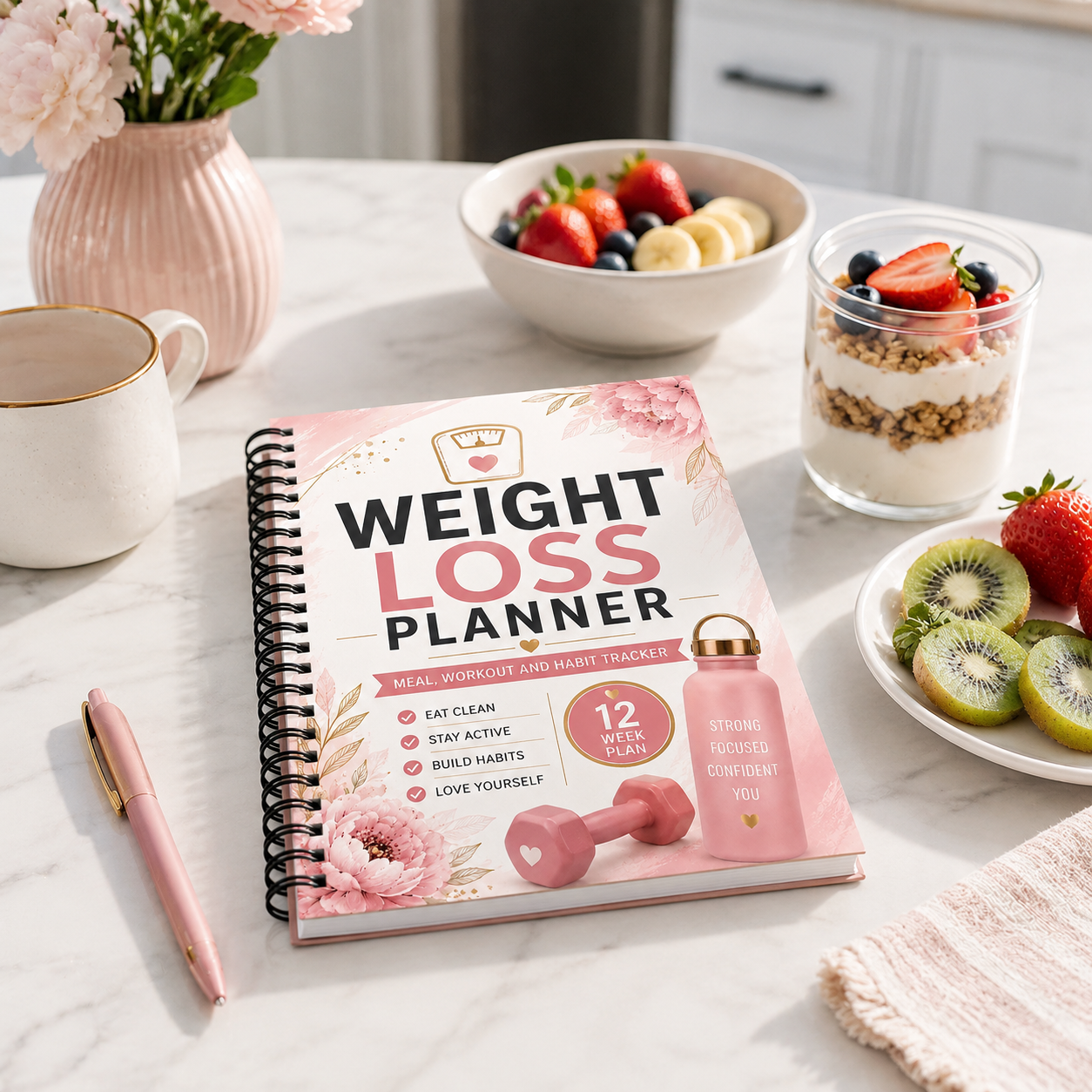 Weight Loss Planner, Meal Work - Fitness Journal Planner review and price