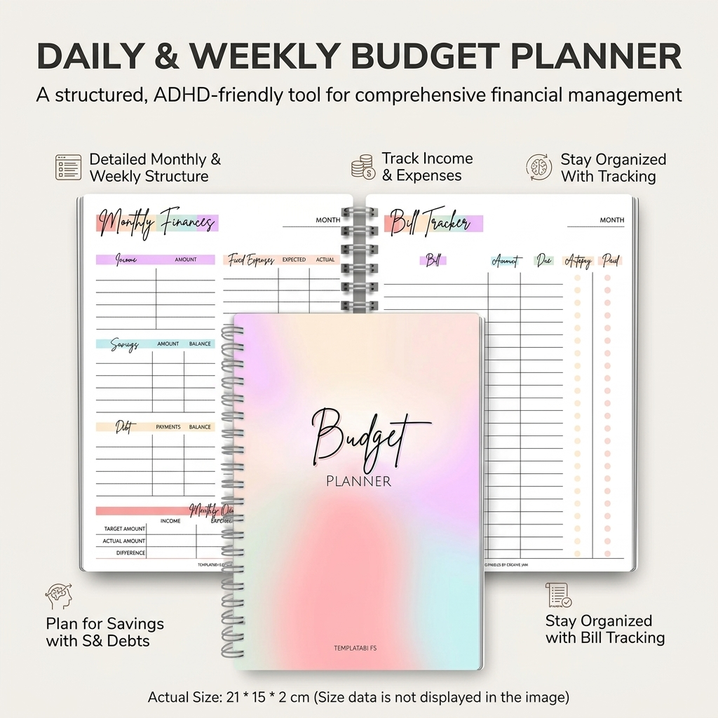 Daily Income and Expense Noteb - Fitness Journal Planner review and price