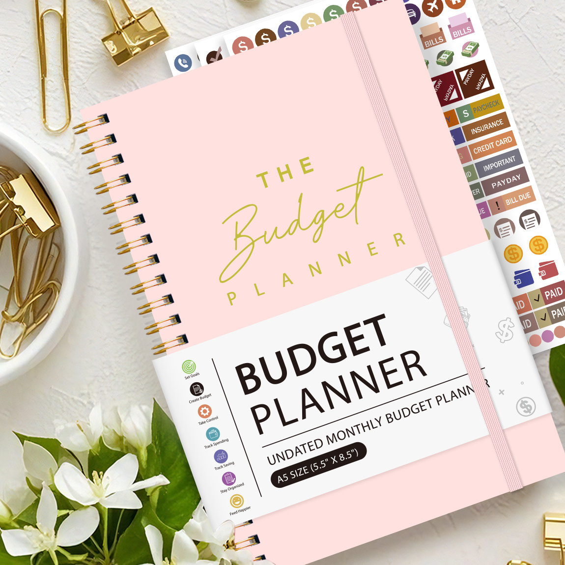 A5 Budget Planner Book with 3  - Fitness Journal Planner review and price
