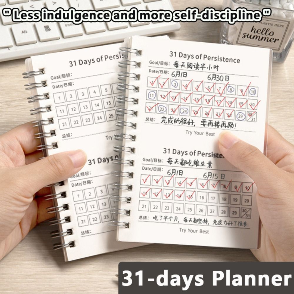 A6 Self-discipline Check-in No - Fitness Journal Planner review and price