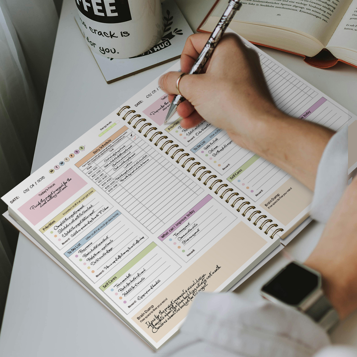 B5 Productivity Planner, Daily - Fitness Journal Planner review and price
