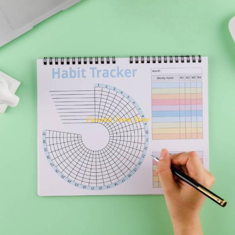 Colorful Habits Trackers Calen - Fitness Journal Planner review and price
