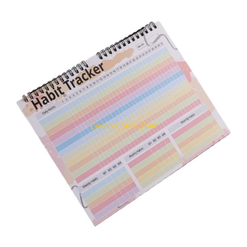 Colorful Habits Trackers Calen - Fitness Journal Planner review and price
