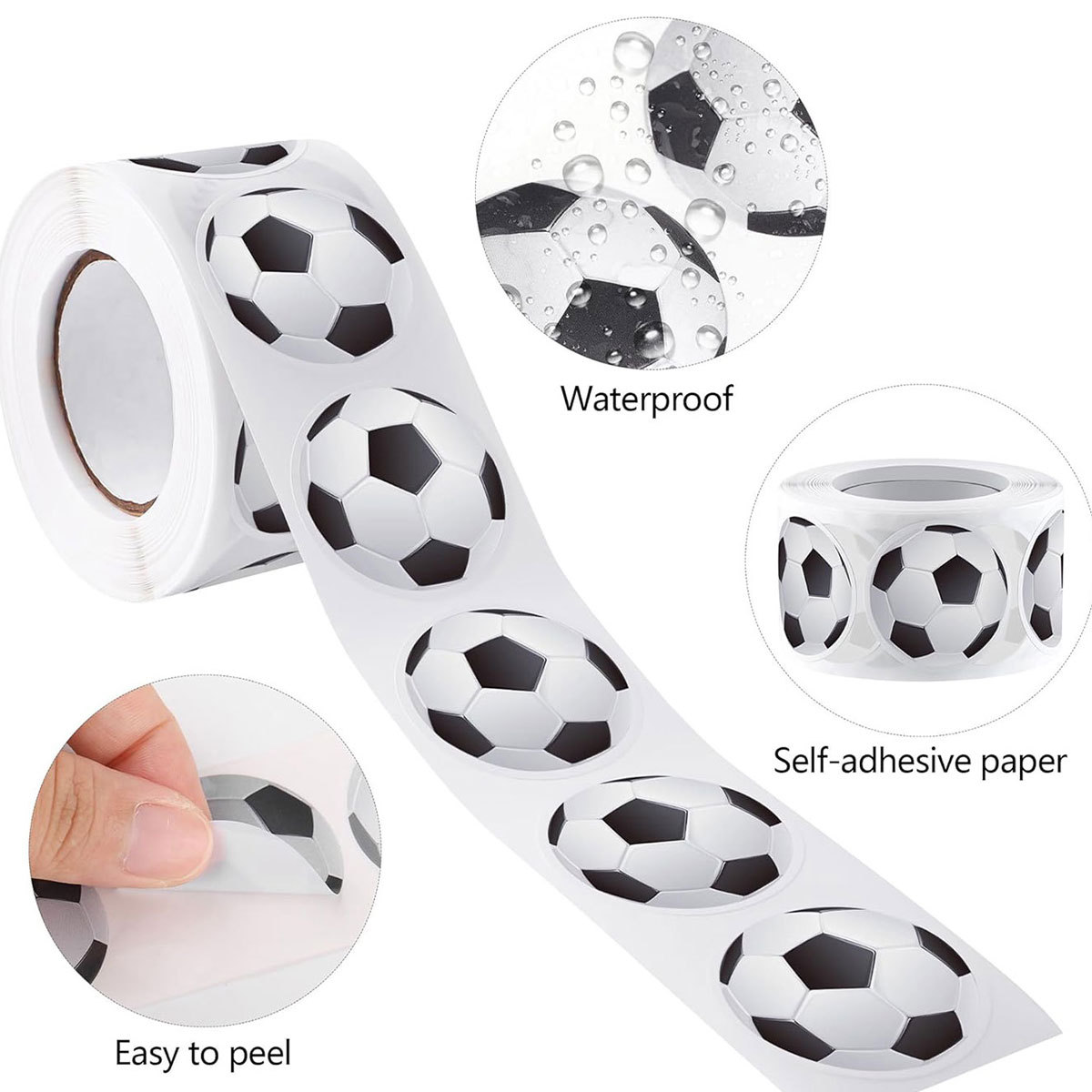 100-500pcs Footballs Stickers  - Fitness Journal Planner review and price